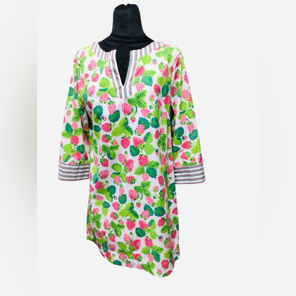 Printfresh Pink and Green Floral Tunic